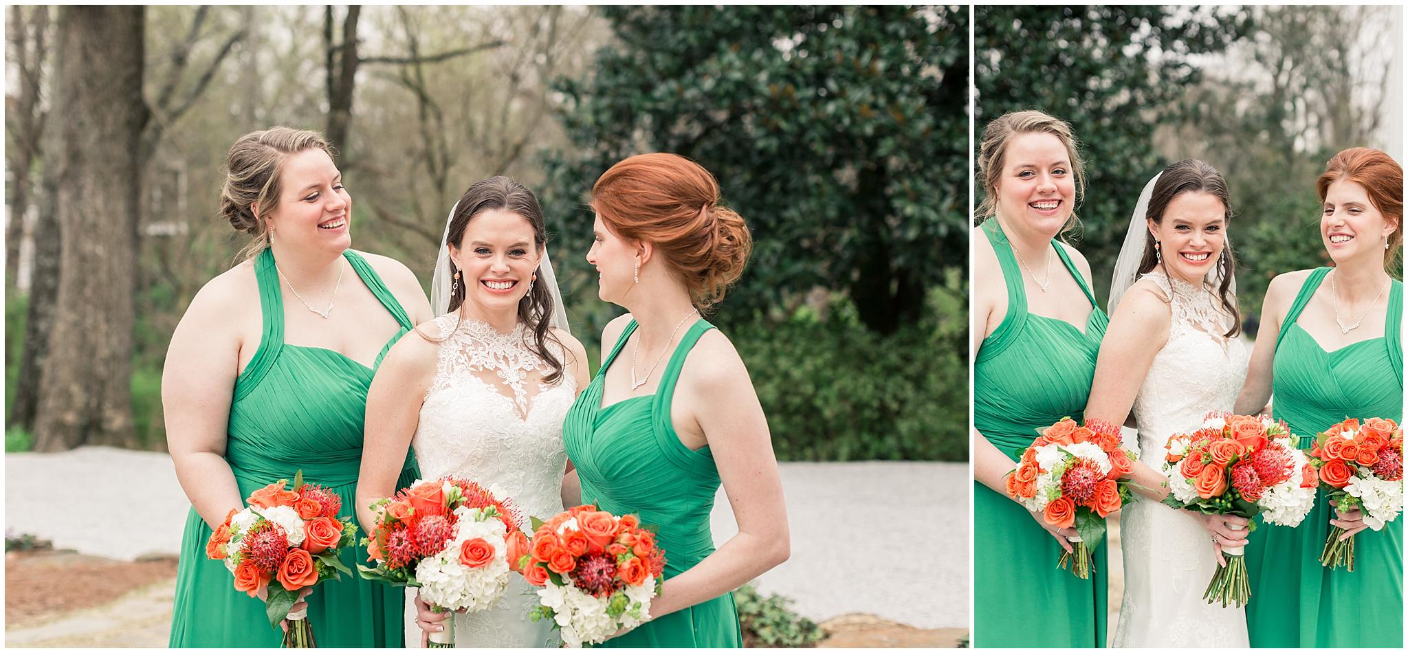 emerald green bridesmaids dress dresses orange flowers bride wedding pictures_0008.jpg