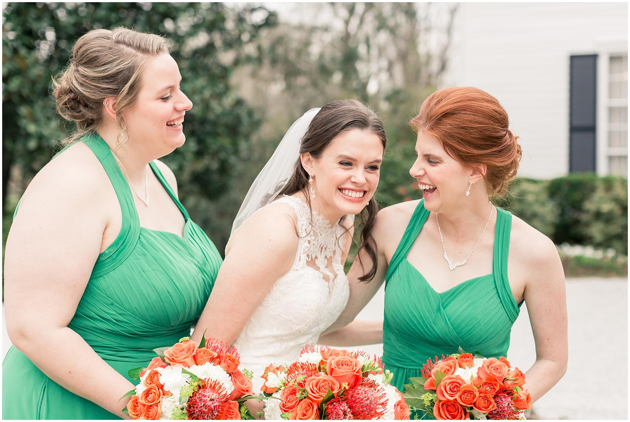 emerald green bridesmaids dress dresses orange flowers bride wedding pictures_0009.jpg