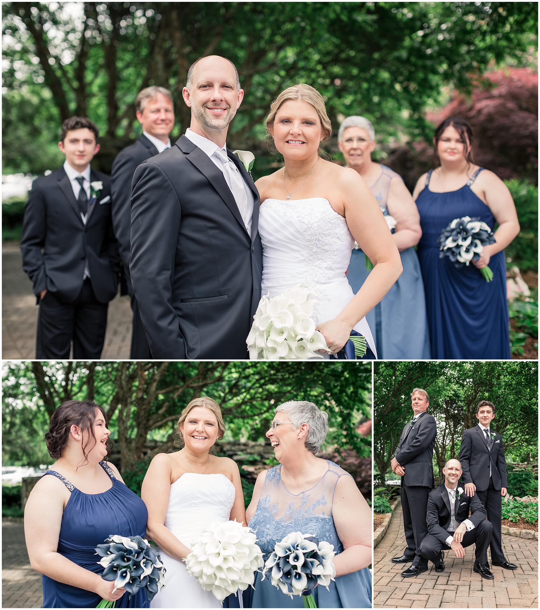 bridal party pictures at lake lanier islands