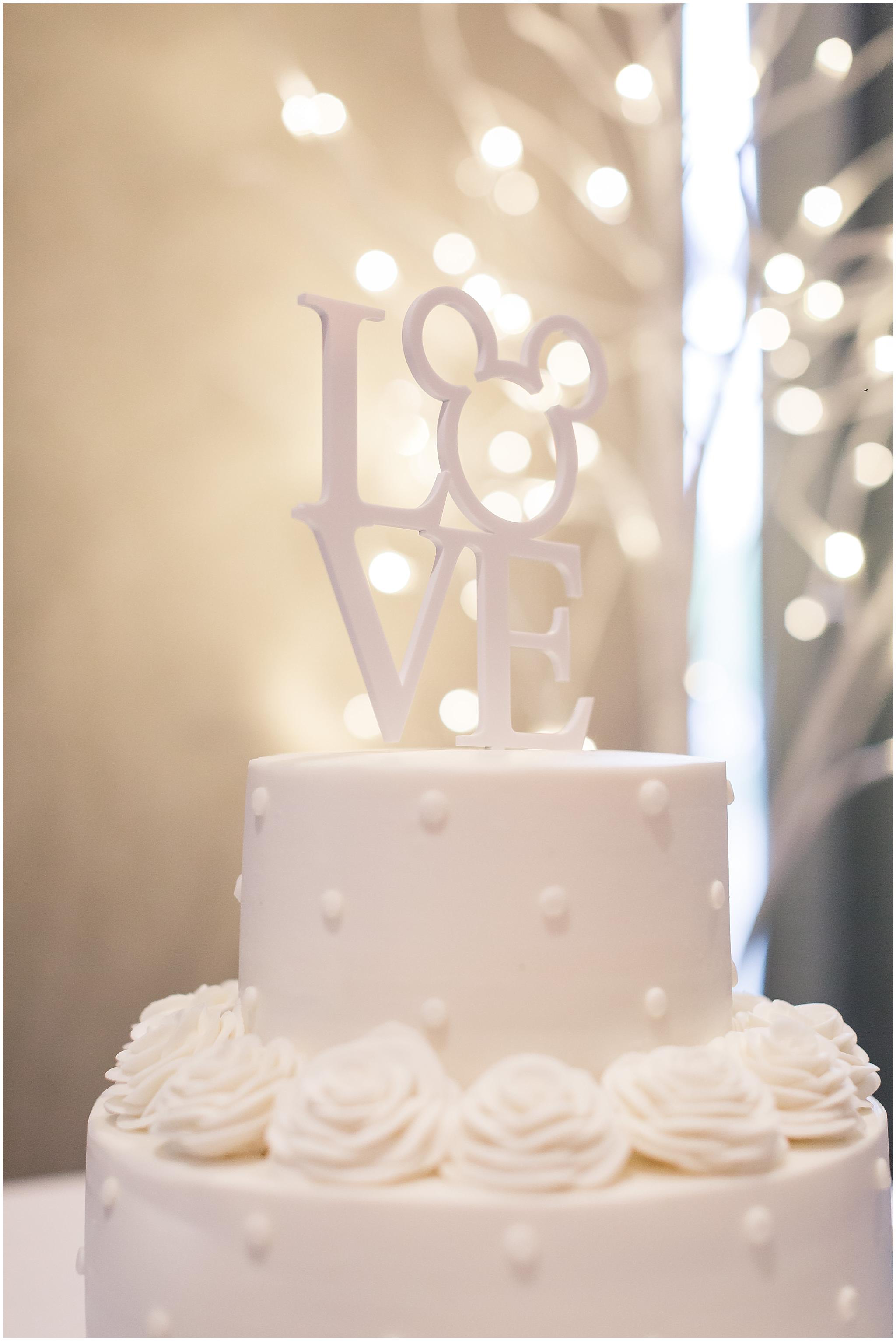 disney themed wedding cake