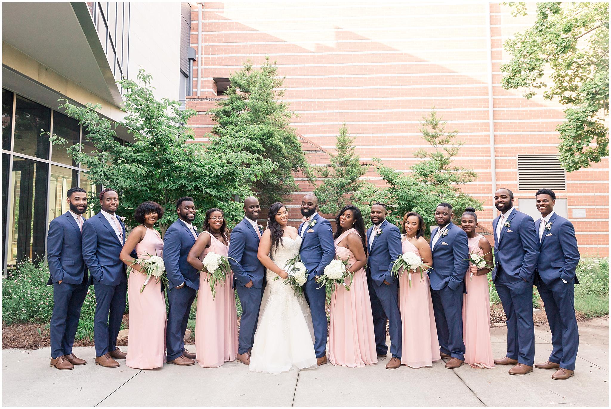 georgia museum of art bridal party wedding pictures