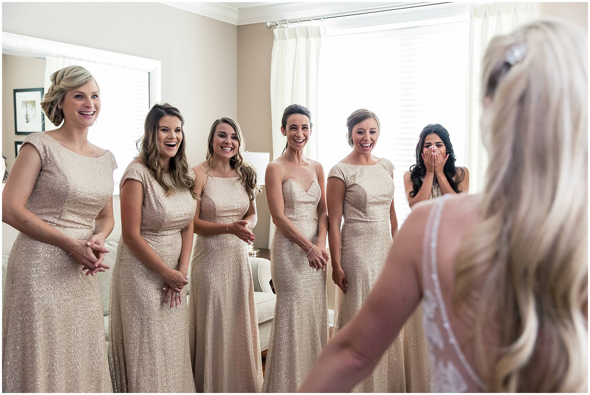 the georgian terrace wedding bridesmaid reveal pictures