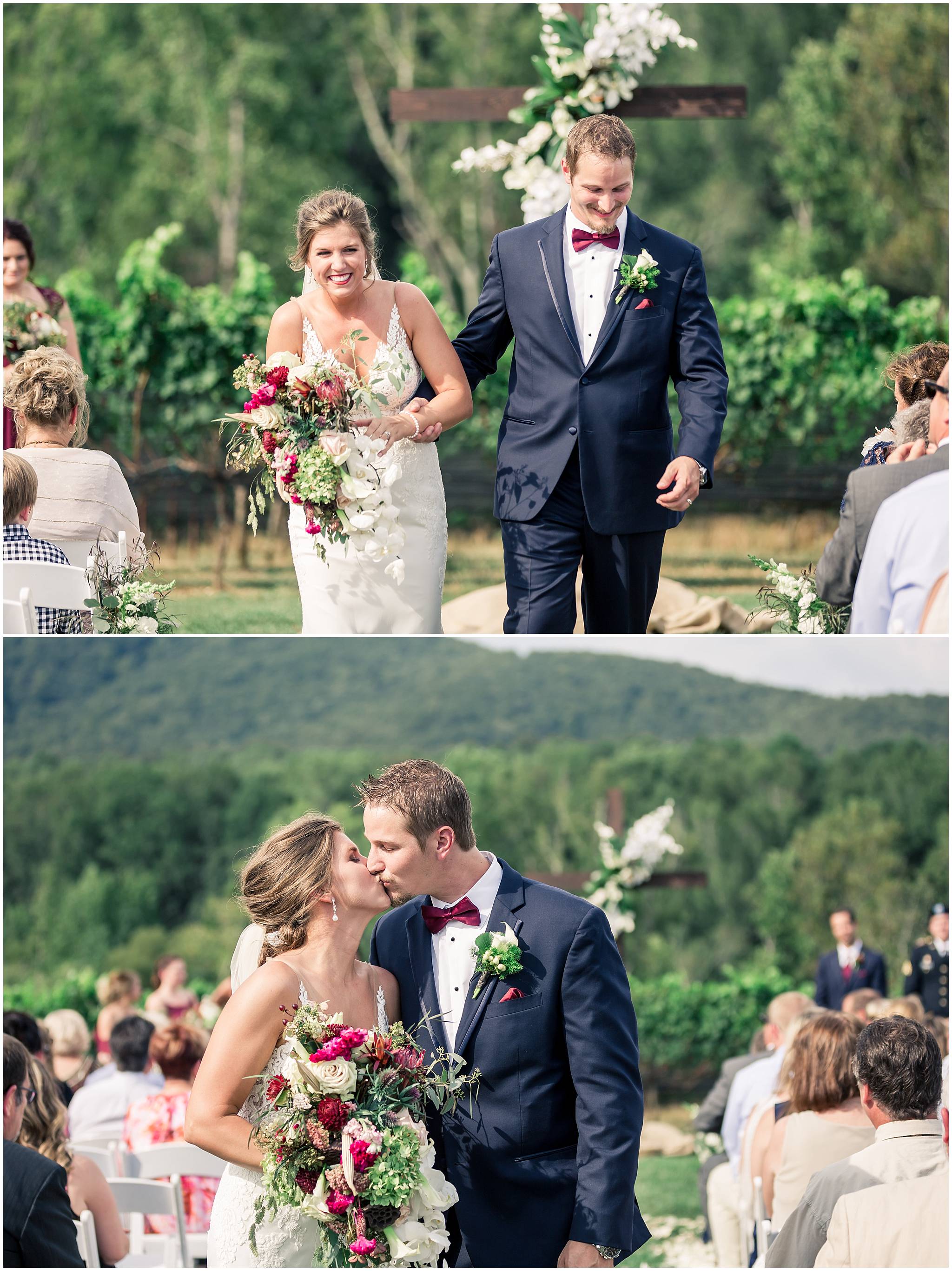 yonah mountain vineyards wedding ceremony kensington hill pictures