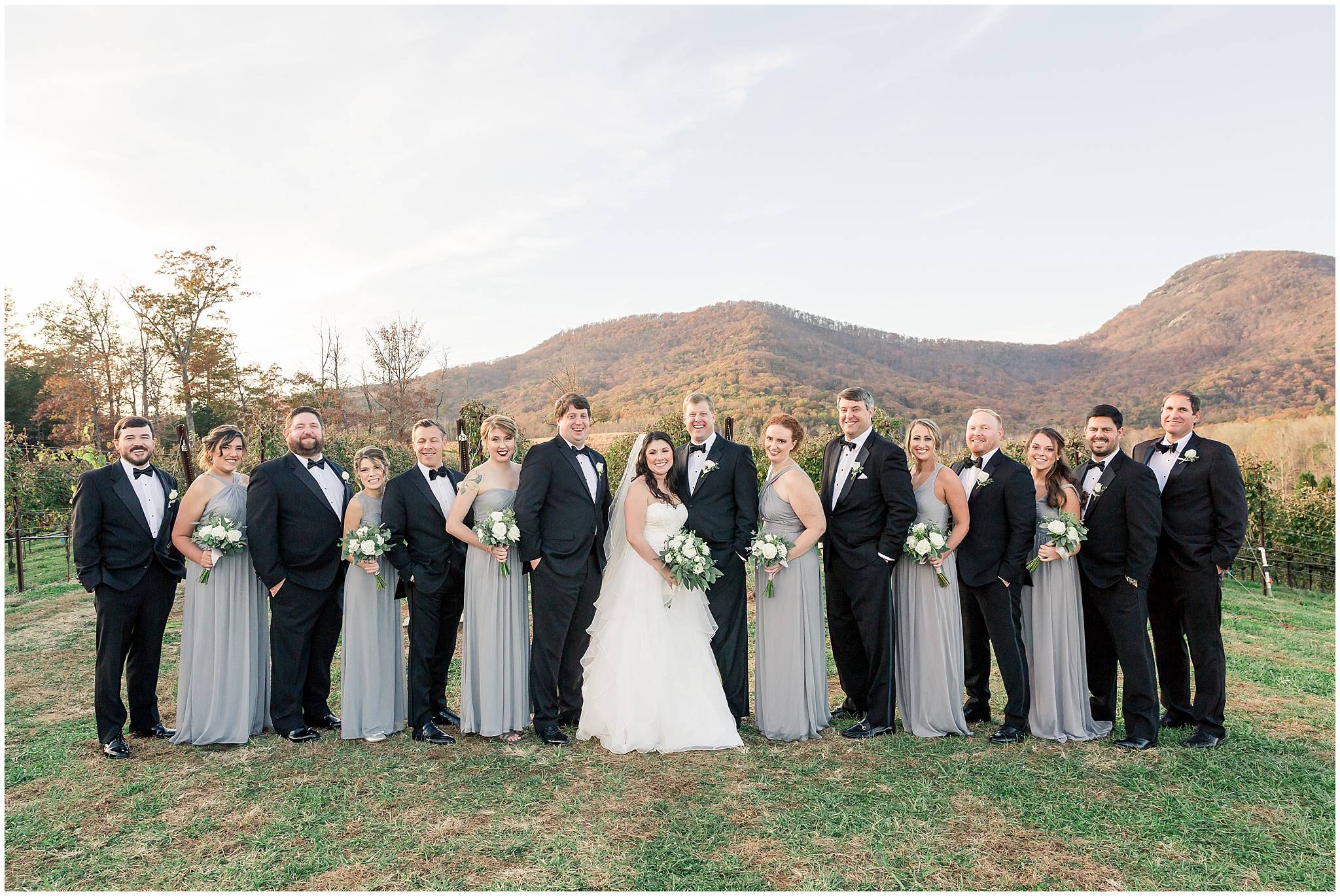 yonah mountain vineyard wedding pictures fall november 2018