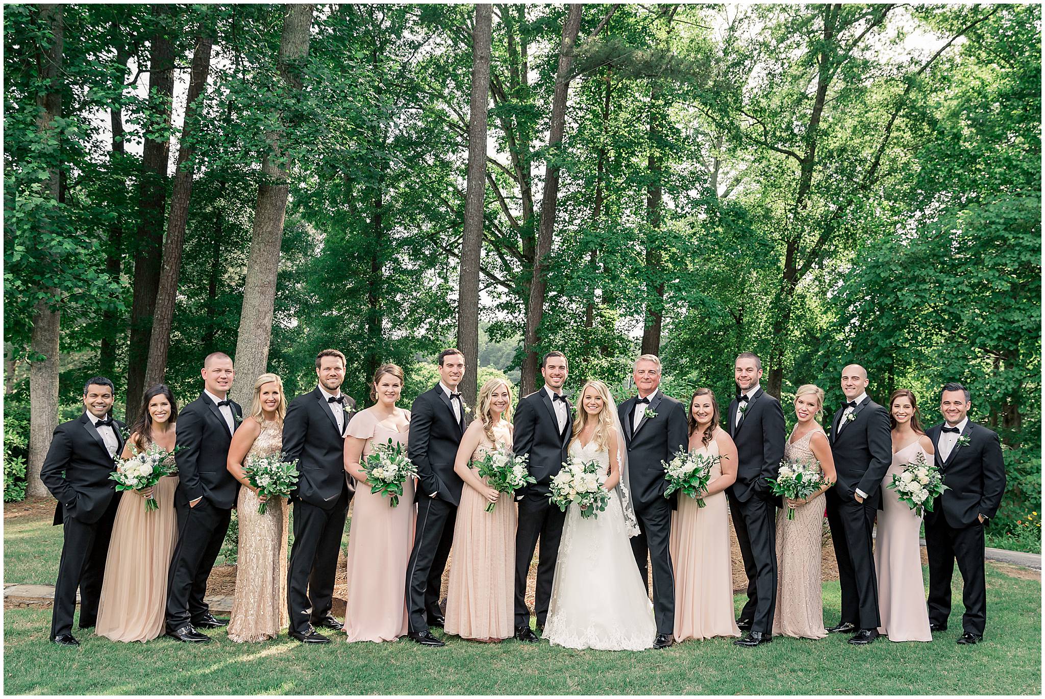 little river farms wedding party pictures