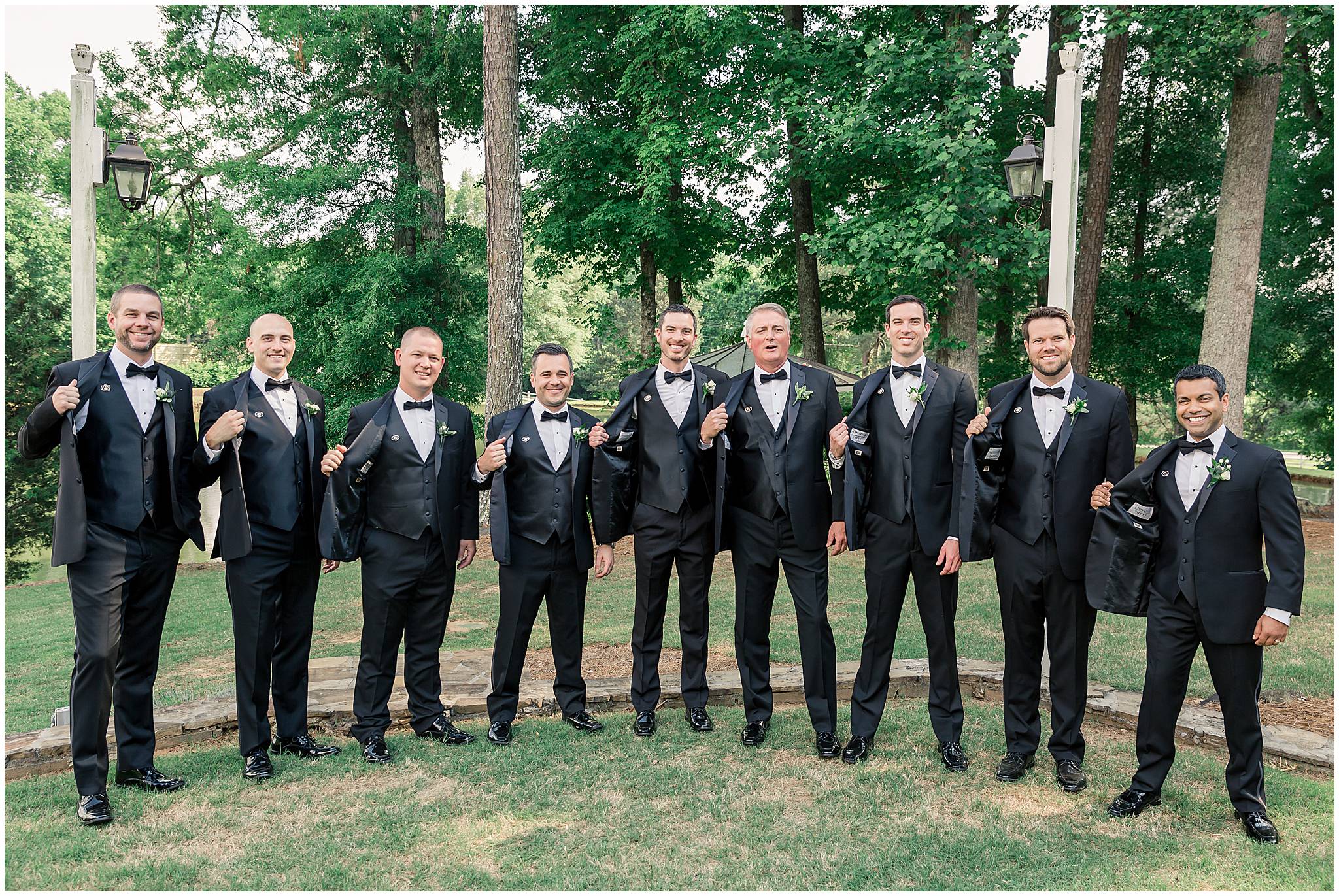little river farms wedding party pictures