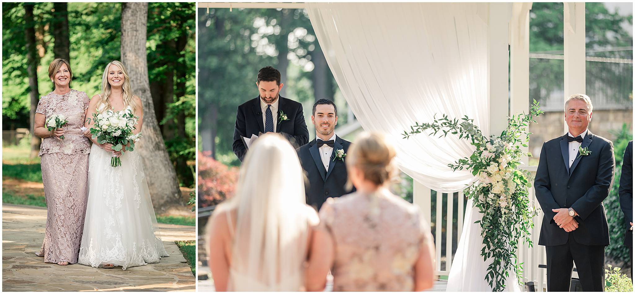 little river farms wedding ceremony pictures