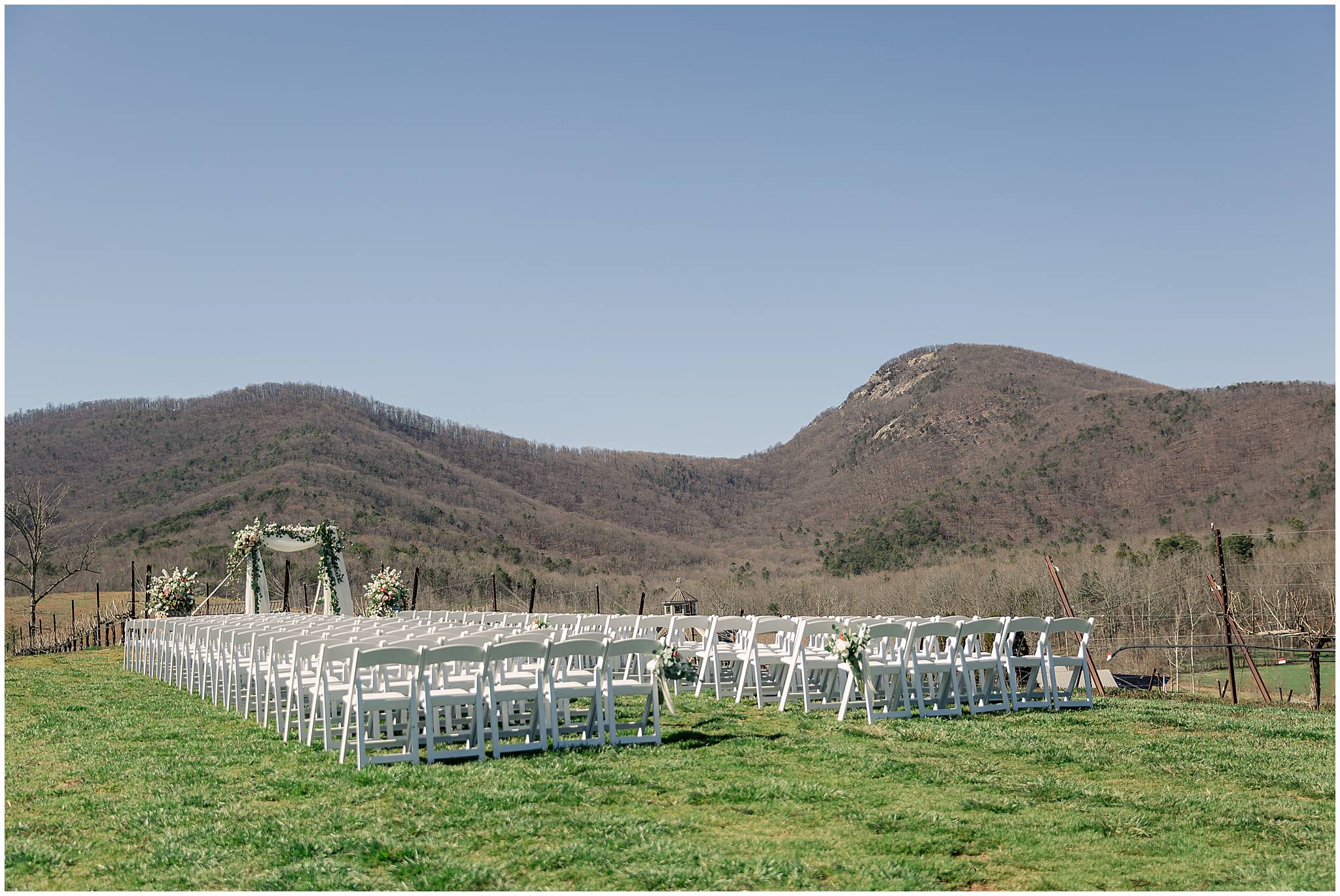 wedding ceremony Pictures at Yonah Mountain Vineyard