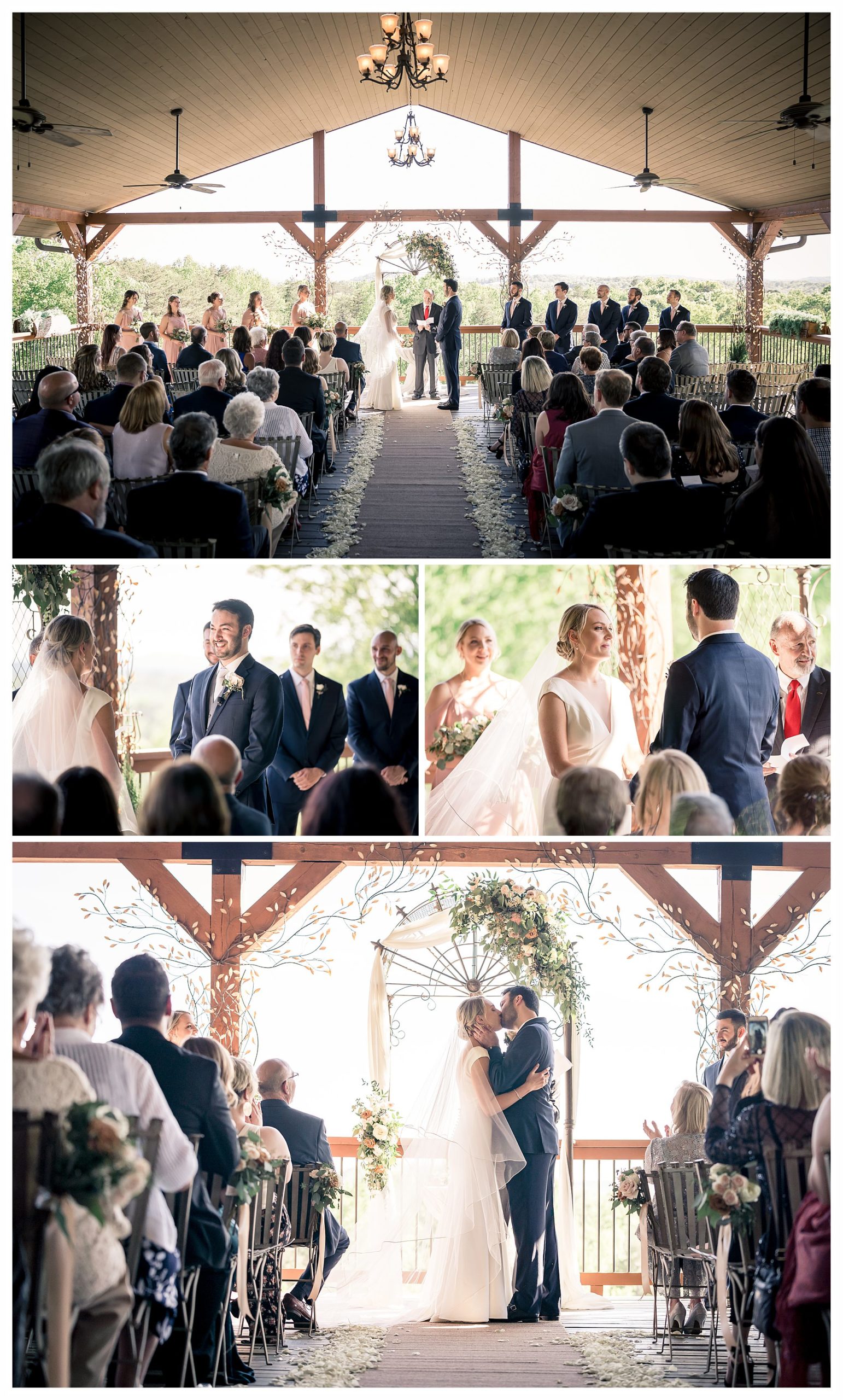 wolf mountain vineyards wedding ceremony pictures