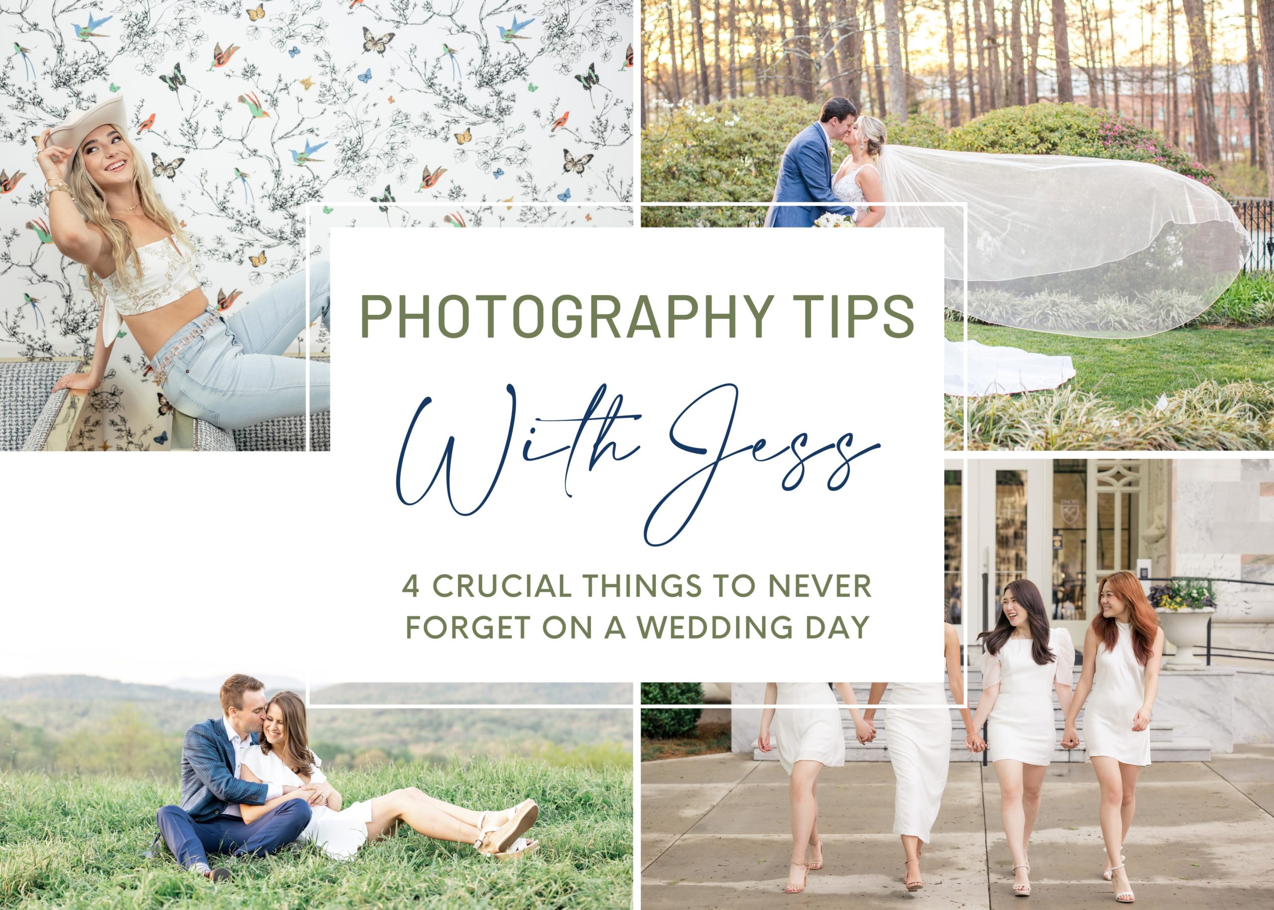 Photography Tips, 4 crutial items to never forget when shooting weddings