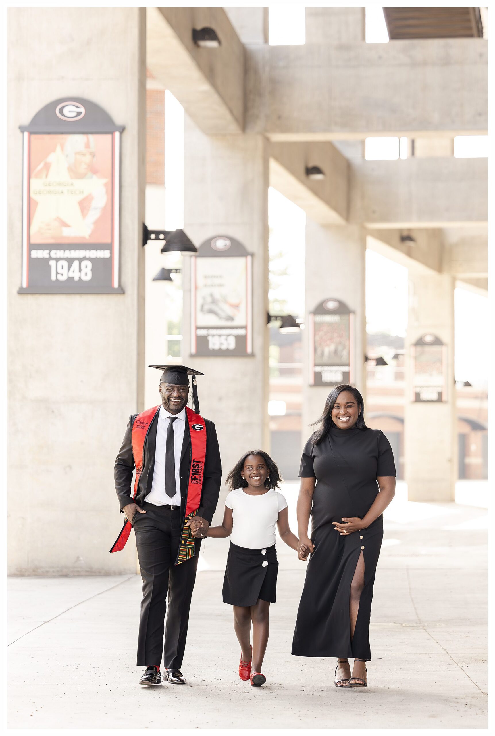 University of Georgia Sanford Stadium Senior Graduation Photos from an Athens Photographer Senior Session