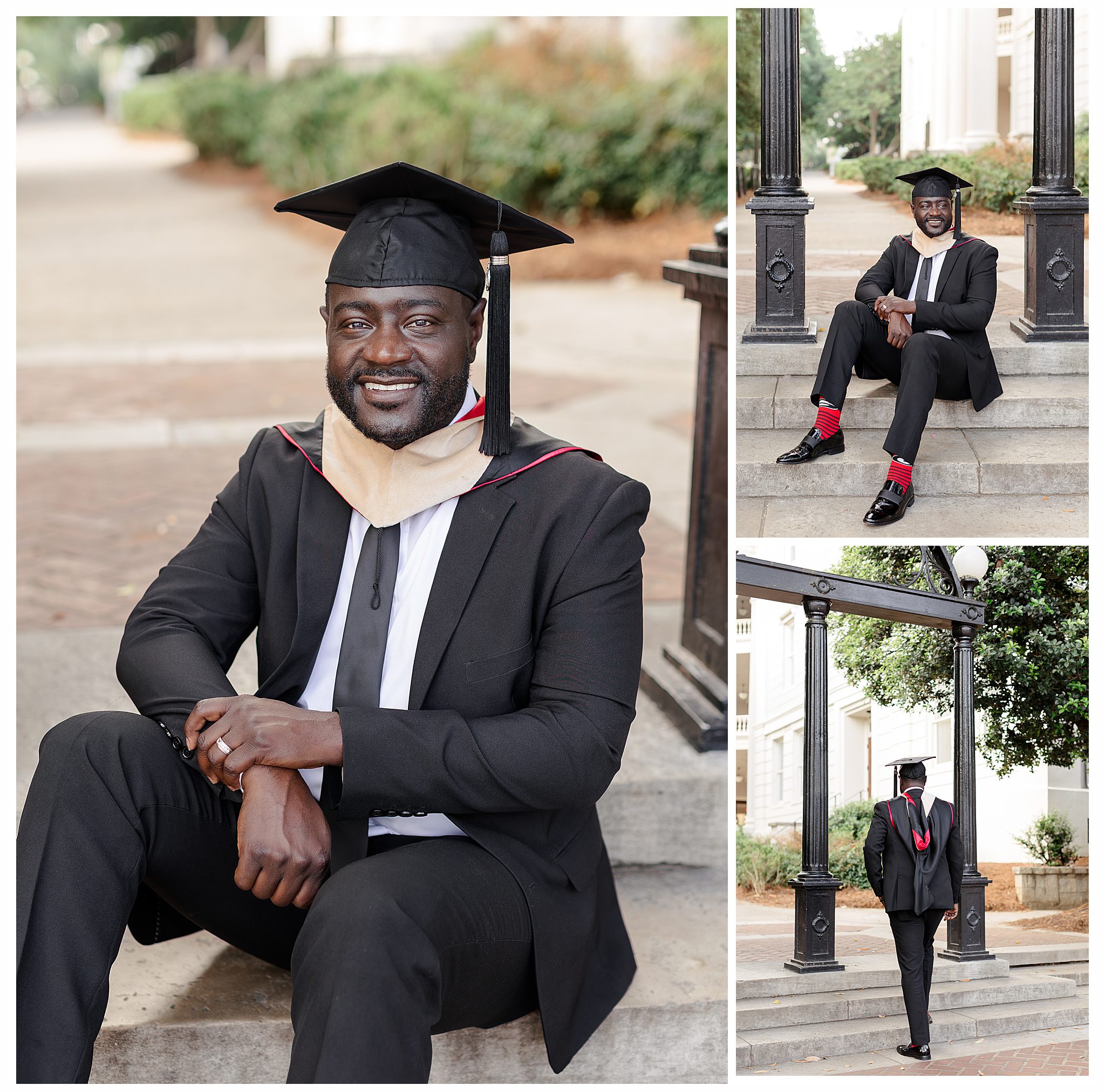 University of Georgia Arch graduation portrait 